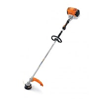 a string trimmer on a white background