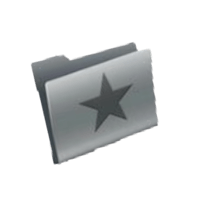 a folder with a star on it