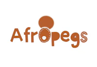 a logo with the word afropegs on it