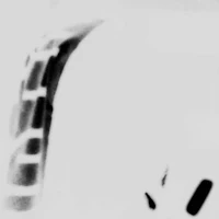 a black and white photo of a man with a knife