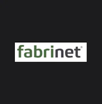 the logo for fabinnet on a black background