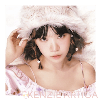 a girl wearing a furry hat