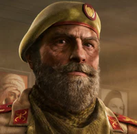 a man in a military uniform with a beard