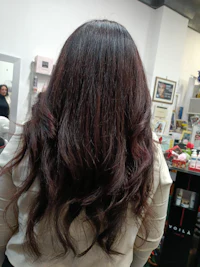 the back of a woman's hair