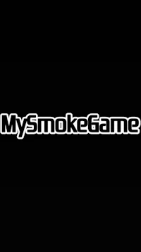 my smoke game logo on a black background