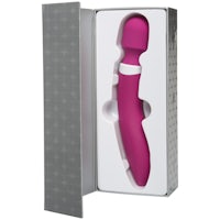 a pink vibrating toy in a box