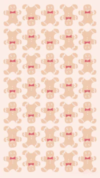 a pattern of teddy bears on a pink background