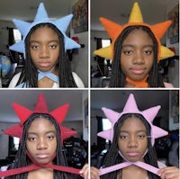 crocheted star hat