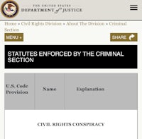 the home page of the civil rights division