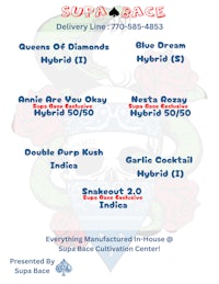 supa race flyer for the queens of diamonds