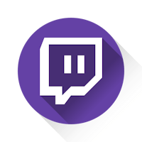 a purple circle with a white speech bubble on it