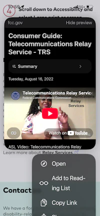 consumer communications relay tips- screenshot