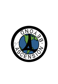 the logo for beyond ascension on a black background