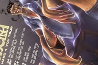 a poster with a woman in a bikini