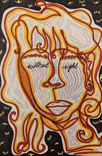 a painting with a woman's face on it