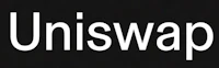 uniswap logo on a black background