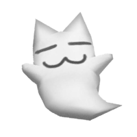 a white cat with a mustache on its face