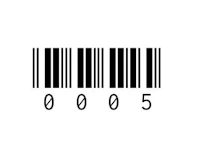 a barcode on a white background