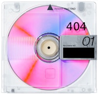 a cd with the word 404 on it