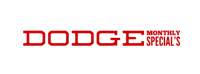 dodge specials logo on a black background