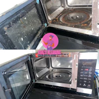 microwave cleaning sydney before and after