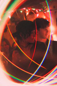 a group of people at a party