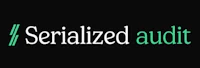serialized audit logo on a black background