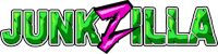 junk zilla logo on a black background