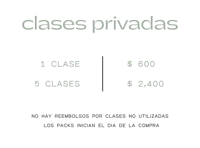a black background with the words clases privadas