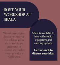 host your workshop at shala