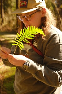 a woman wearing a hat