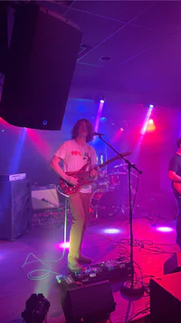 a group of people playing a musical instrument on stage