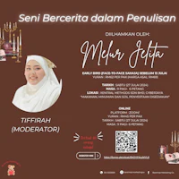 a flyer with a picture of a woman in a hijab