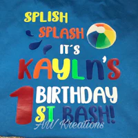 splash splash it's kaylyn's birthday 1st bash tee