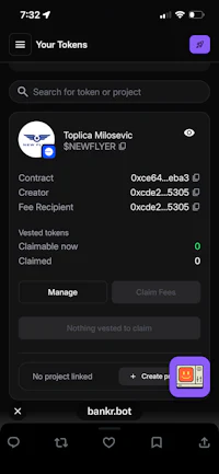 a screenshot of a mobile app showing the status of a user's account
