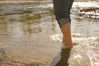 a person standing in the water