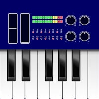 an image of a piano keyboard on a blue background