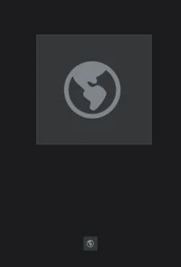 a black screen with a logo on it