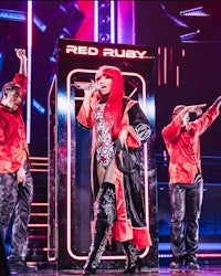 nicki minaj performs at the red ruby concert