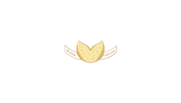 a gold leaf on a black background