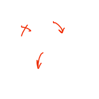 arrows pointing in different directions on a black background