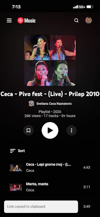 a screenshot of the music app on an iphone